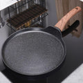 30cm Non Stick Tawa with Wooden Handle - Techmanistan in Pakistan