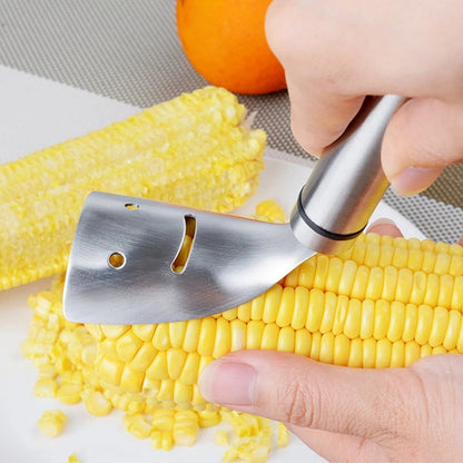 Stainless Steel Corn Separator, Corn Planer, Long Handle Corn Thresher, Ultra Sharp Corn Kernels Separator, Stainless Steel Corn Peeler My Store