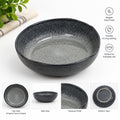 Grey Textured Ceramic Dinnerware – Bowl or Serving Plate