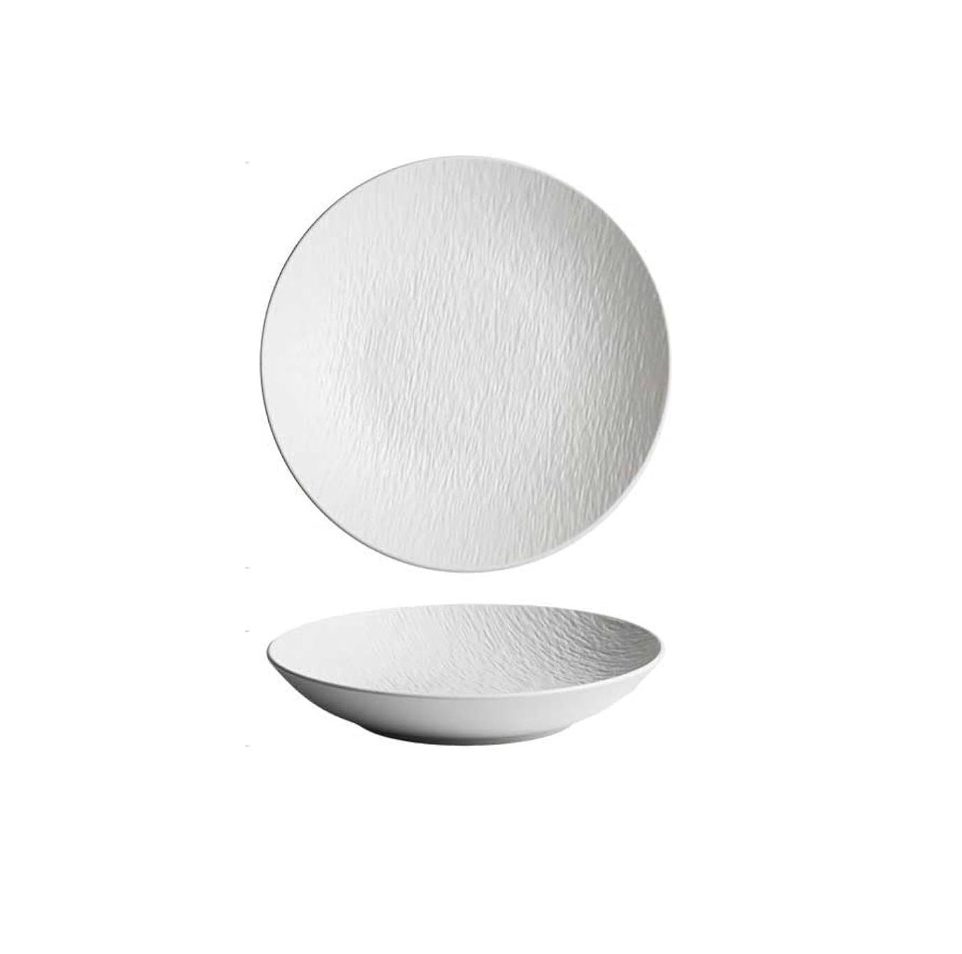 Textured Matte Finish Stoneware Bowl/Plate