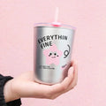 350ml Glass Tumbler with Lid, Coffee Cup - Techmanistan in Pakistan