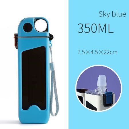 350ml Plastic Water Bottle With Pop Up Straw & Lock - Techmanistan in Pakistan