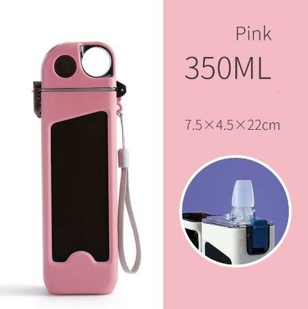 350ml Plastic Water Bottle With Pop Up Straw & Lock - Techmanistan in Pakistan