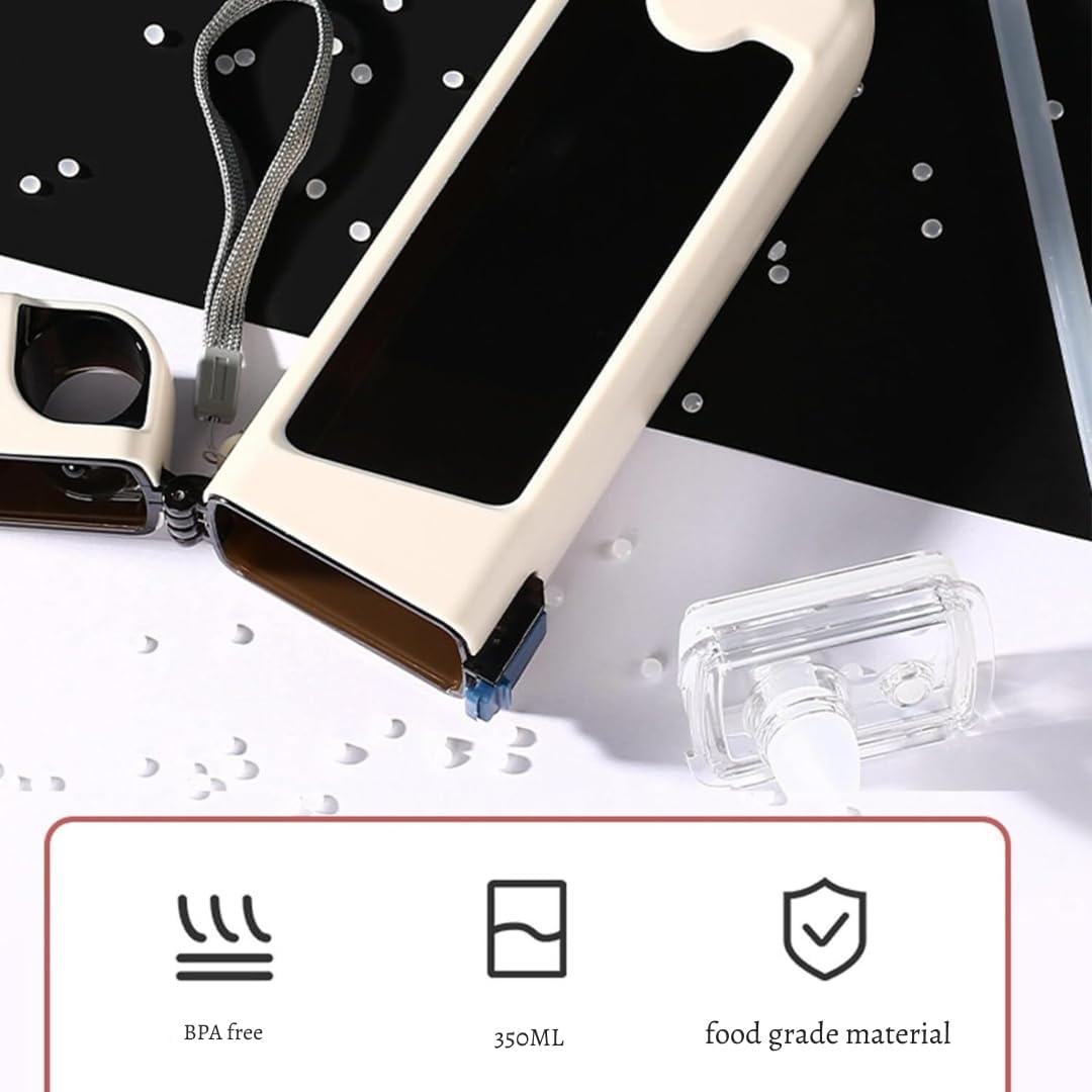 350ml Plastic Water Bottle With Pop Up Straw & Lock - Techmanistan in Pakistan