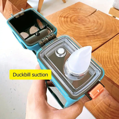 350ml Plastic Water Bottle With Pop Up Straw & Lock - Techmanistan in Pakistan