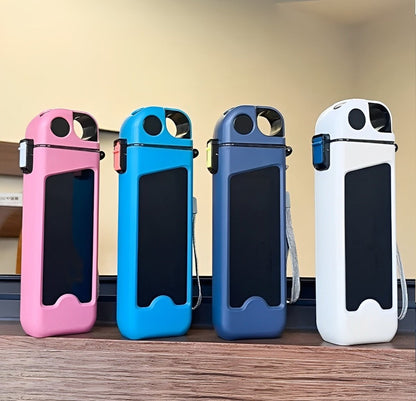 350ml Plastic Water Bottle With Pop Up Straw & Lock - Techmanistan in Pakistan