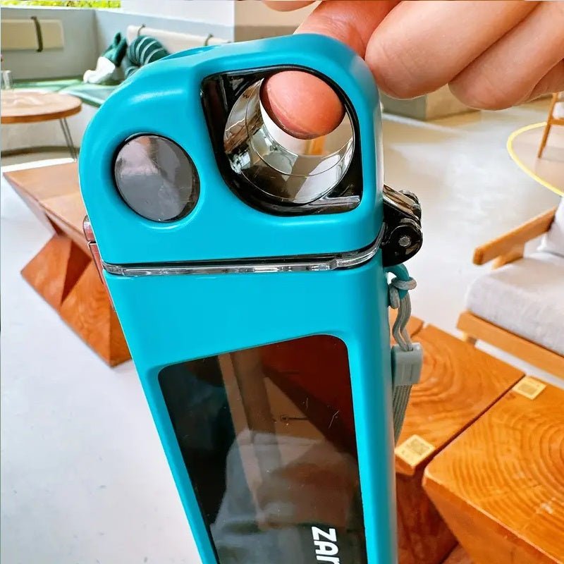 350ml Plastic Water Bottle With Pop Up Straw & Lock - Techmanistan in Pakistan