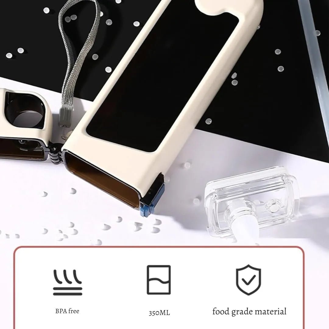 350ml Plastic Water Bottle with Pop - Up Straw & Lock – Leak - Proof, BPA - Free - Techmanistan in Pakistan