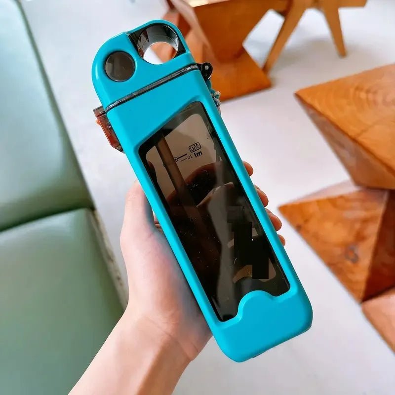 350ml Plastic Water Bottle with Pop - Up Straw & Lock – Leak - Proof, BPA - Free - Techmanistan in Pakistan