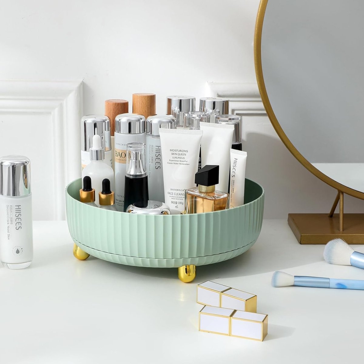 360 Degree Multipurpose Rotating Tray Organizer - Techmanistan in Pakistan