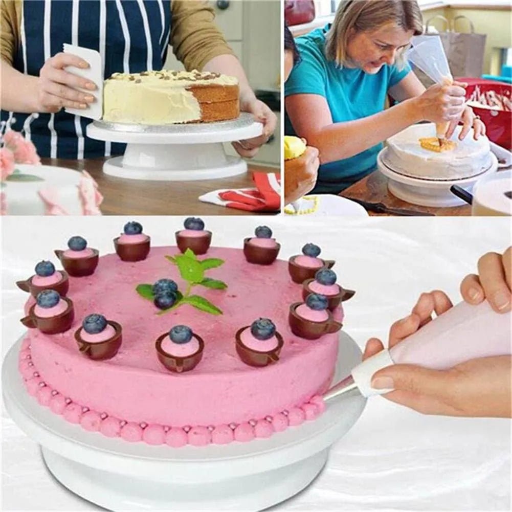 360 Rotating Cakes Decorating Turntable - Techmanistan in Pakistan