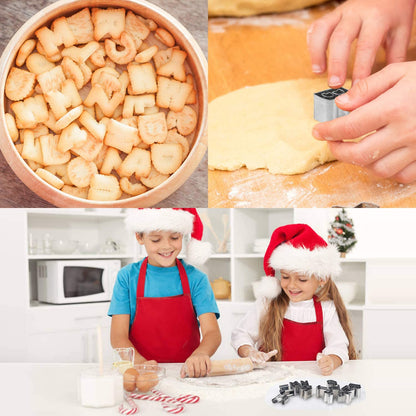 Stainless Steel Mini A-Z Shaped Alphabets 26 Letters Cookie Cutter Set, Biscuit Fondant Cutters, DIY Cake Decorating Tool My Store