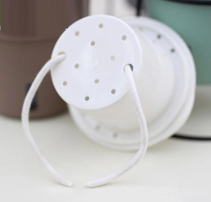 Wall Hanging Self Watering Flower Pot, Indoor Plastic Planter With Cotton Rope & Hanging Stand, Stand & Container For Water, Self Watering Style Lazy Pot & Iron Stand My Store