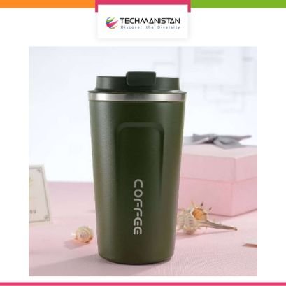 380ml Vacuum Insulated Coffee Tumbler Travel Mug - Techmanistan in Pakistan