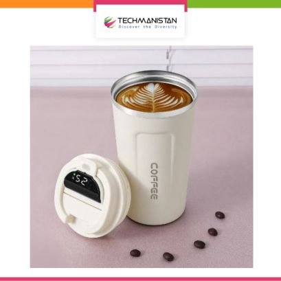 380ml Vacuum Insulated Coffee Tumbler Travel Mug - Techmanistan in Pakistan