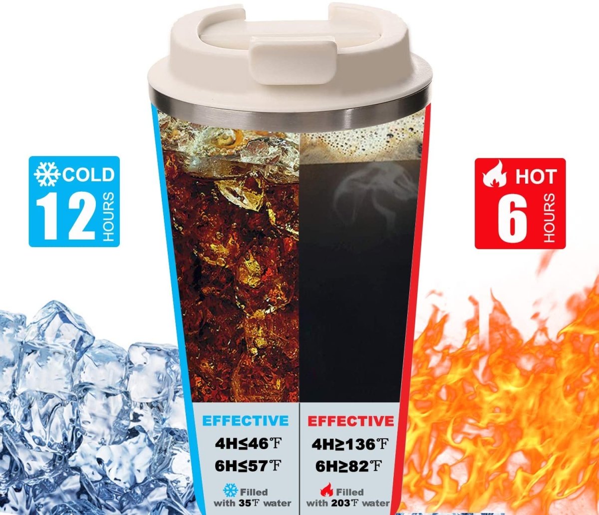 380ml Vacuum Insulated Coffee Tumbler Travel Mug - Techmanistan in Pakistan