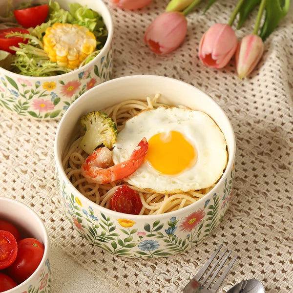 Set of 3 Ceramic Airtight Bowls with Lids