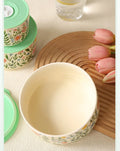 Set of 3 Ceramic Airtight Bowls with Lids