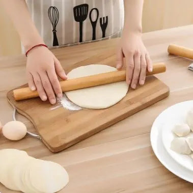 16-Inch Long Wooden Rolling Pin Dough Roller – Durable & Smooth