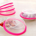 Multifunctional Reusable Plastic Food Cover, Plate cover, Microwave Oven Oil Cap Heated Sealed Cover Multifunctional Dish Dishes Dust Cover Fryer My Store