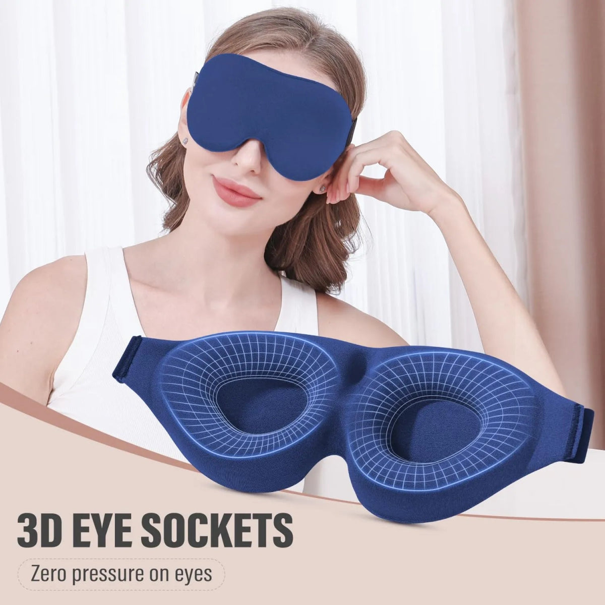 3D Contoured Cup Blindfold - Techmanistan in Pakistan