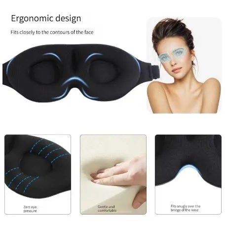 3D Contoured Cup Blindfold - Techmanistan in Pakistan