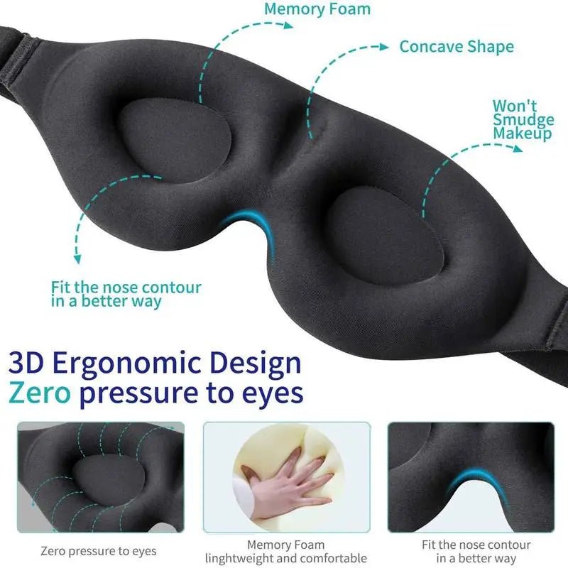 3D Contoured Cup Blindfold - Techmanistan in Pakistan