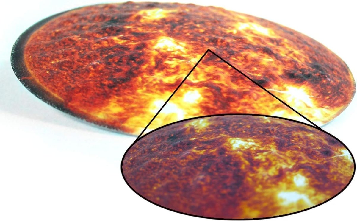 3D Embossed (Domed) Glow in Dark Sun with 12 Stars - Techmanistan in Pakistan