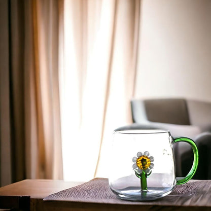 3D Sunflower Inside Mug with Handle - Techmanistan in Pakistan