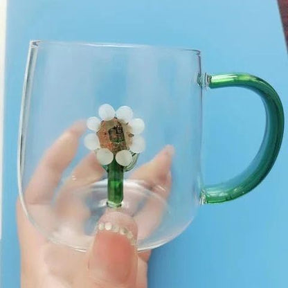 3D Sunflower Inside Mug with Handle - Techmanistan in Pakistan