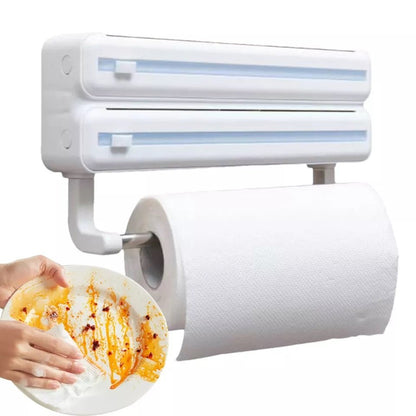 3in1 Wall Mount Kitchen Triple Layer Dispenser - Techmanistan in Pakistan