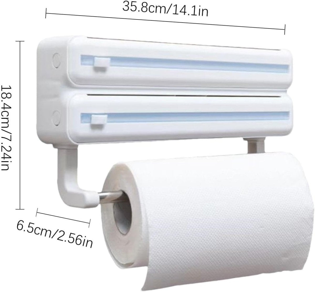 3in1 Wall Mount Kitchen Triple Layer Dispenser - Techmanistan in Pakistan