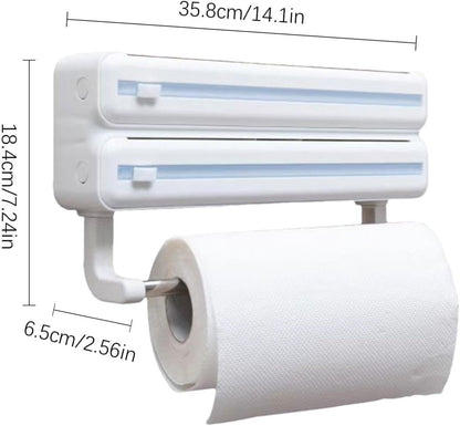 3in1 Wall Mount Kitchen Triple Layer Dispenser - Techmanistan in Pakistan