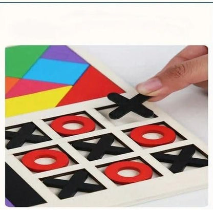 3in1 Wooden Puzzle Blocks Board - Techmanistan in Pakistan