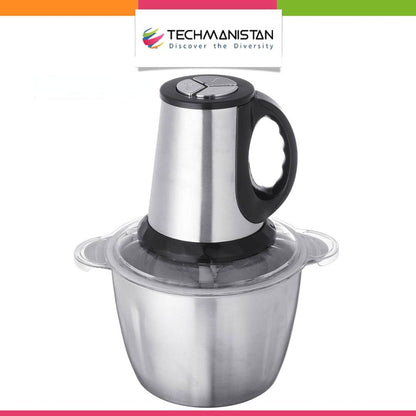 3L Electric Meat Grinder Food Processor with 4 Sharp Blades - Techmanistan in Pakistan