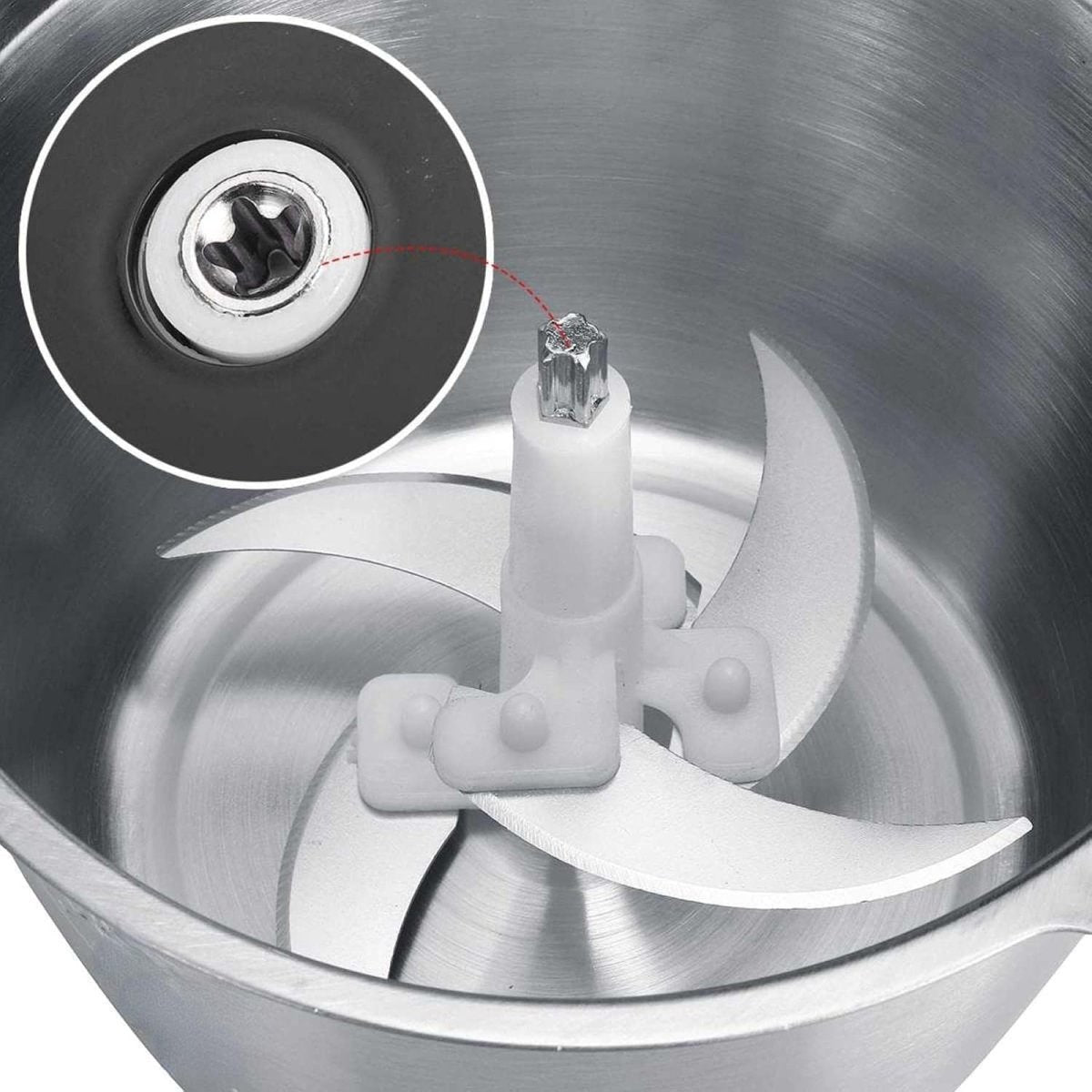 3L Electric Meat Grinder Food Processor with 4 Sharp Blades - Techmanistan in Pakistan