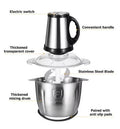 3L Electric Meat Grinder Food Processor with 6 Sharp Blades - Techmanistan in Pakistan