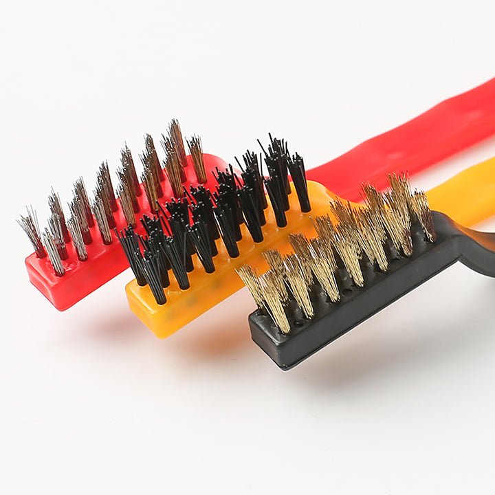 3Pcs Wire Nylon/Brass/Stainless Steel Brush - Techmanistan in Pakistan