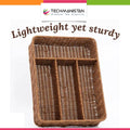 4 Compartment Rattan Spoon/Utensils Holder - Techmanistan in Pakistan