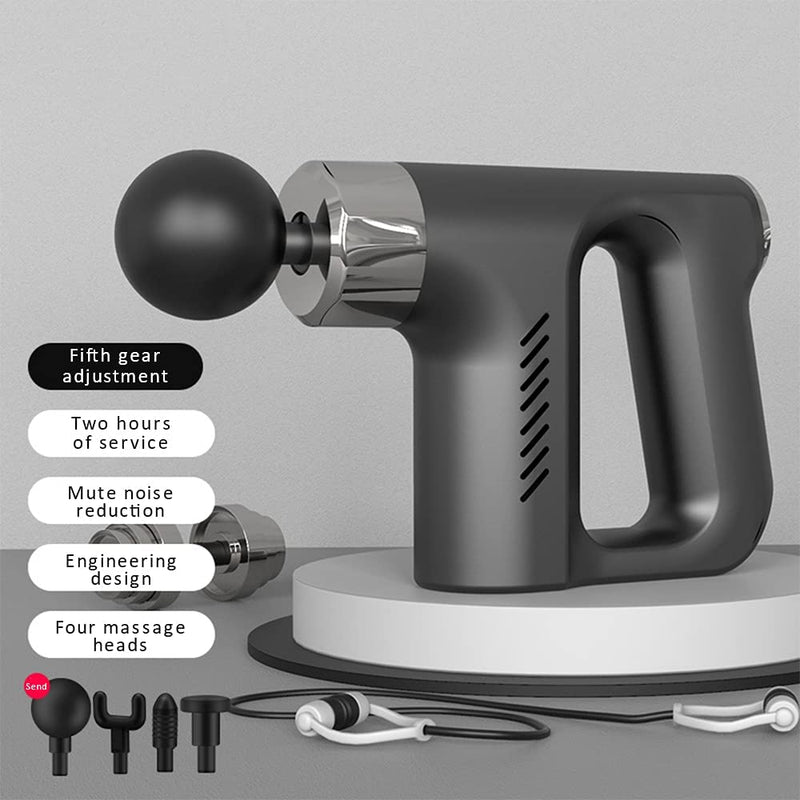 4 Massage Heads Change Fascial Gun Massager - Techmanistan