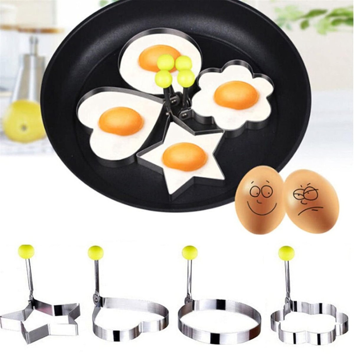 4 Piece's Set Eggs Mold - Techmanistan in Pakistan