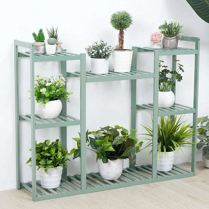 4 Tier Pine Wood Planter Stand - Techmanistan in Pakistan