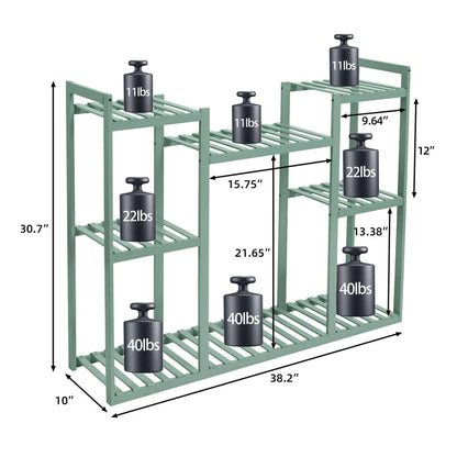 4 Tier Pine Wood Planter Stand - Techmanistan in Pakistan