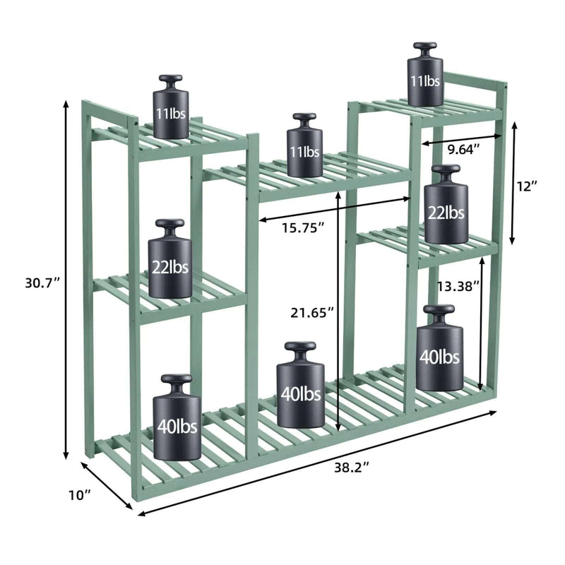 4 Tier Pine Wood Planter Stand - Techmanistan in Pakistan