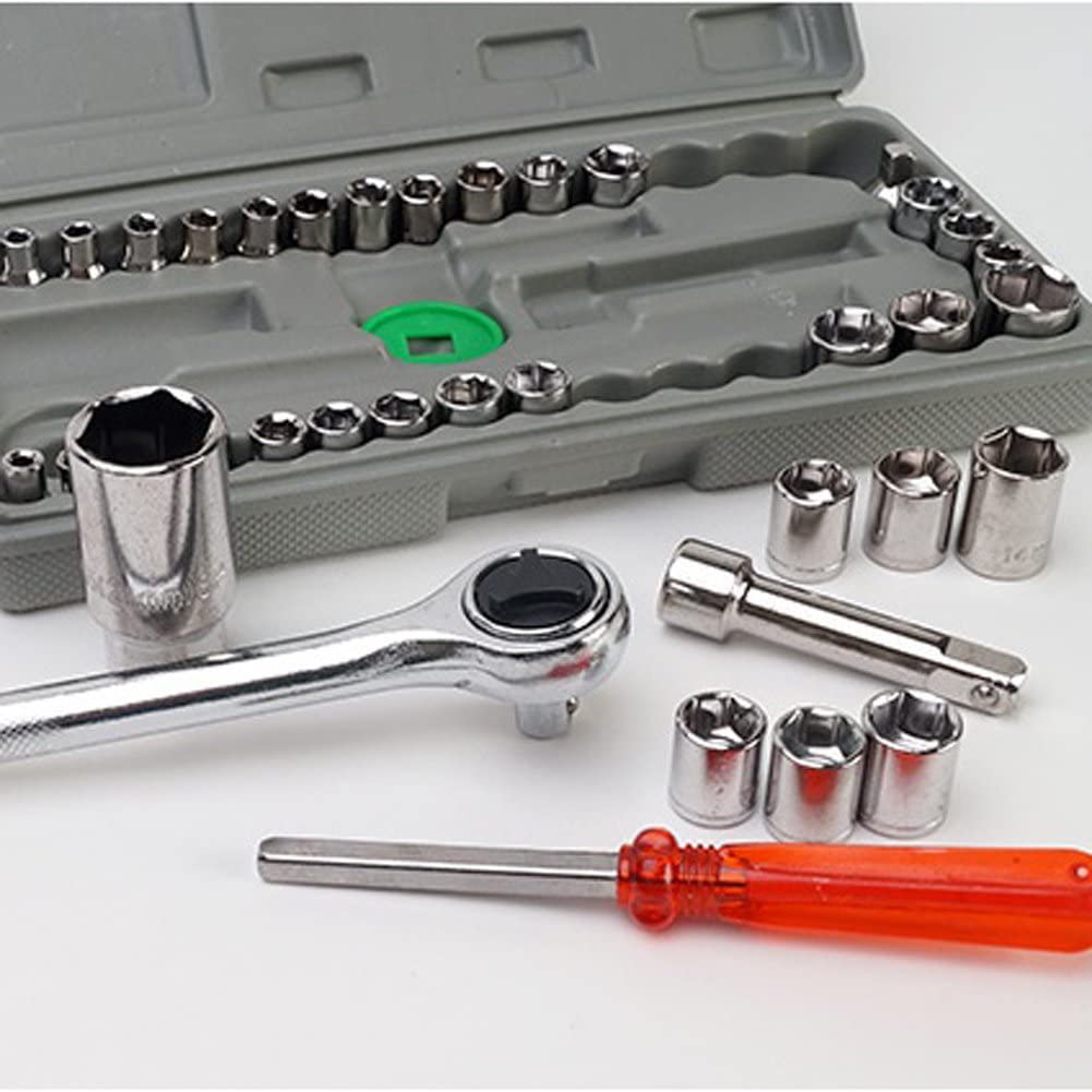 40 Pieces Combination Socket Wrench Set - Techmanistan in Pakistan