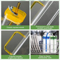 400ml Square Glass Mug With Handle, Straw & Lid - Techmanistan in Pakistan