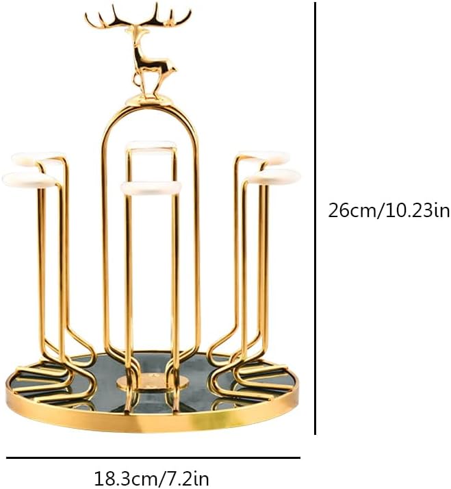 Rotating Bottle Drying Rack Glass Cup Holder Techmanistan