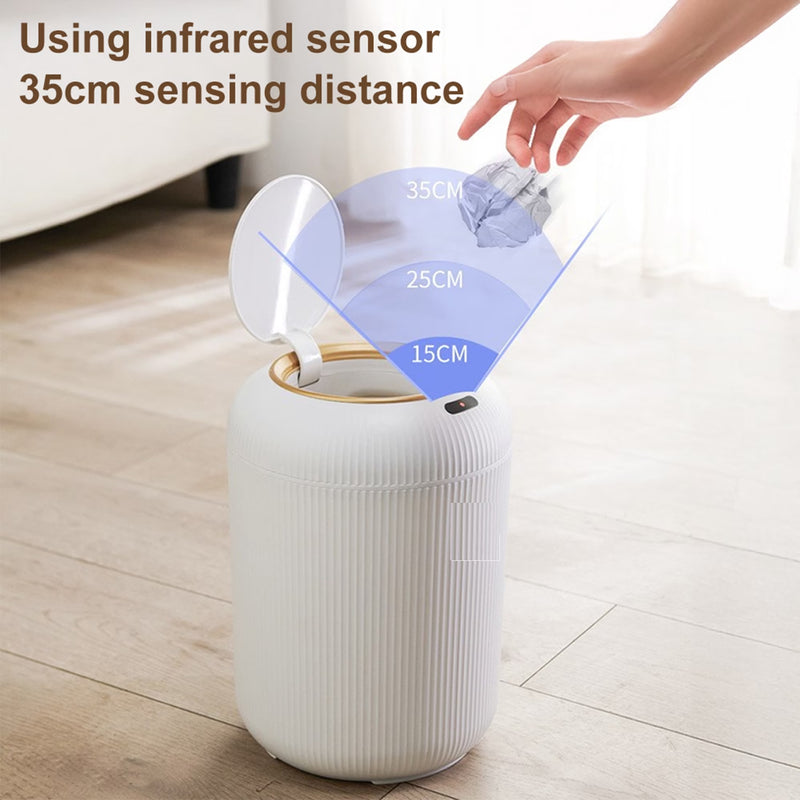 Automatic Motion Sensor Trash Can with Removable Legs