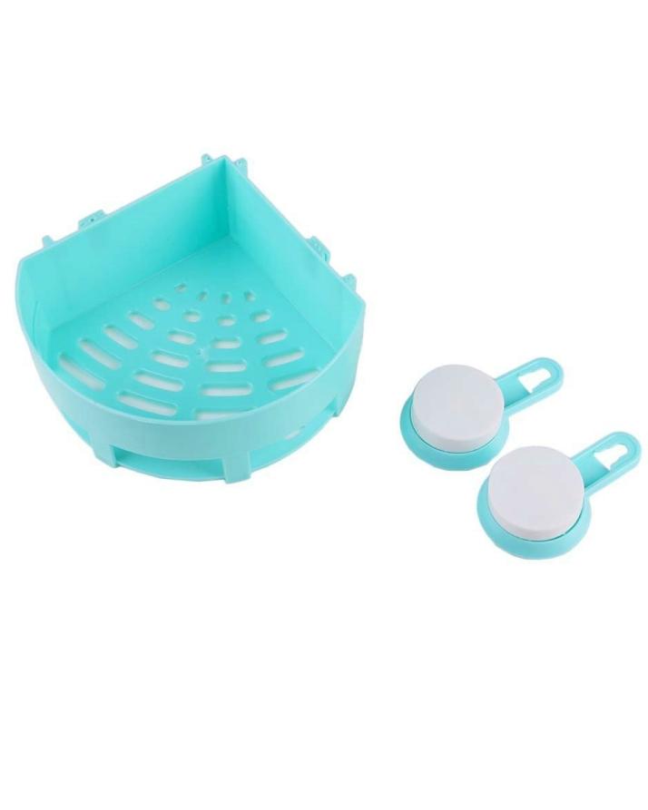 Wall Mounted Suction Cup Triangle Rack - Blue My Store