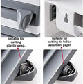 4-in-1 Wall Mounted Kitchen Paper Roll Dispenser – Cling Film, Foil & Paper Towel Holder